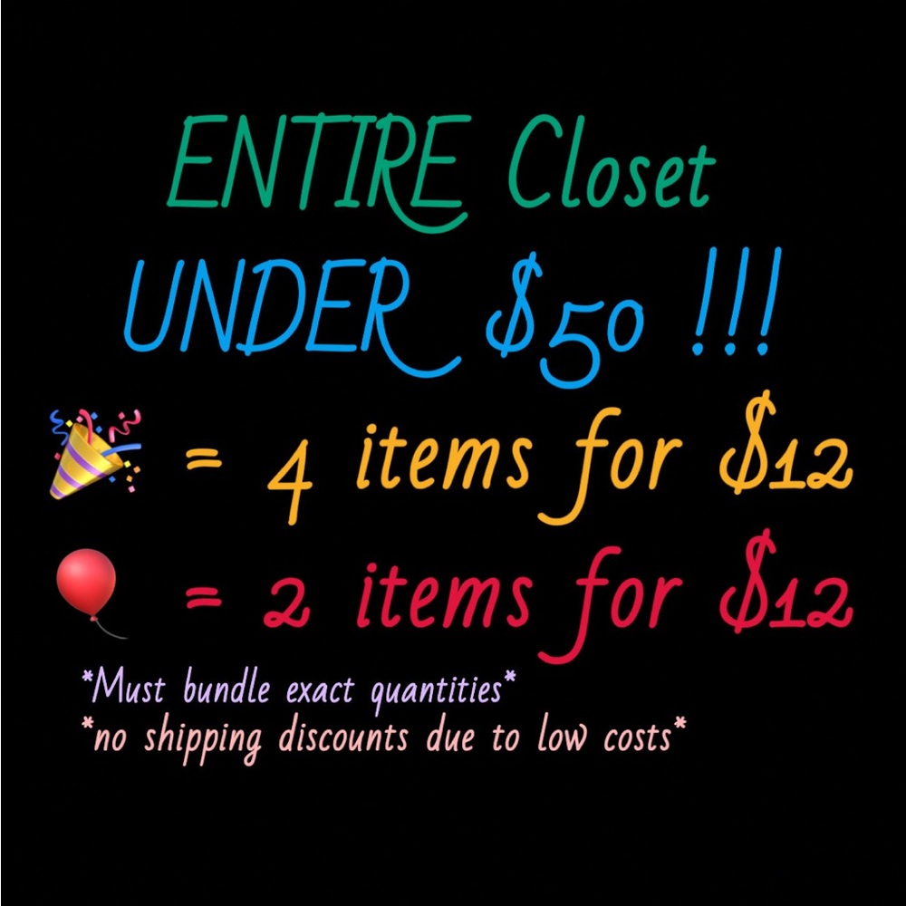 CLOSET SALE